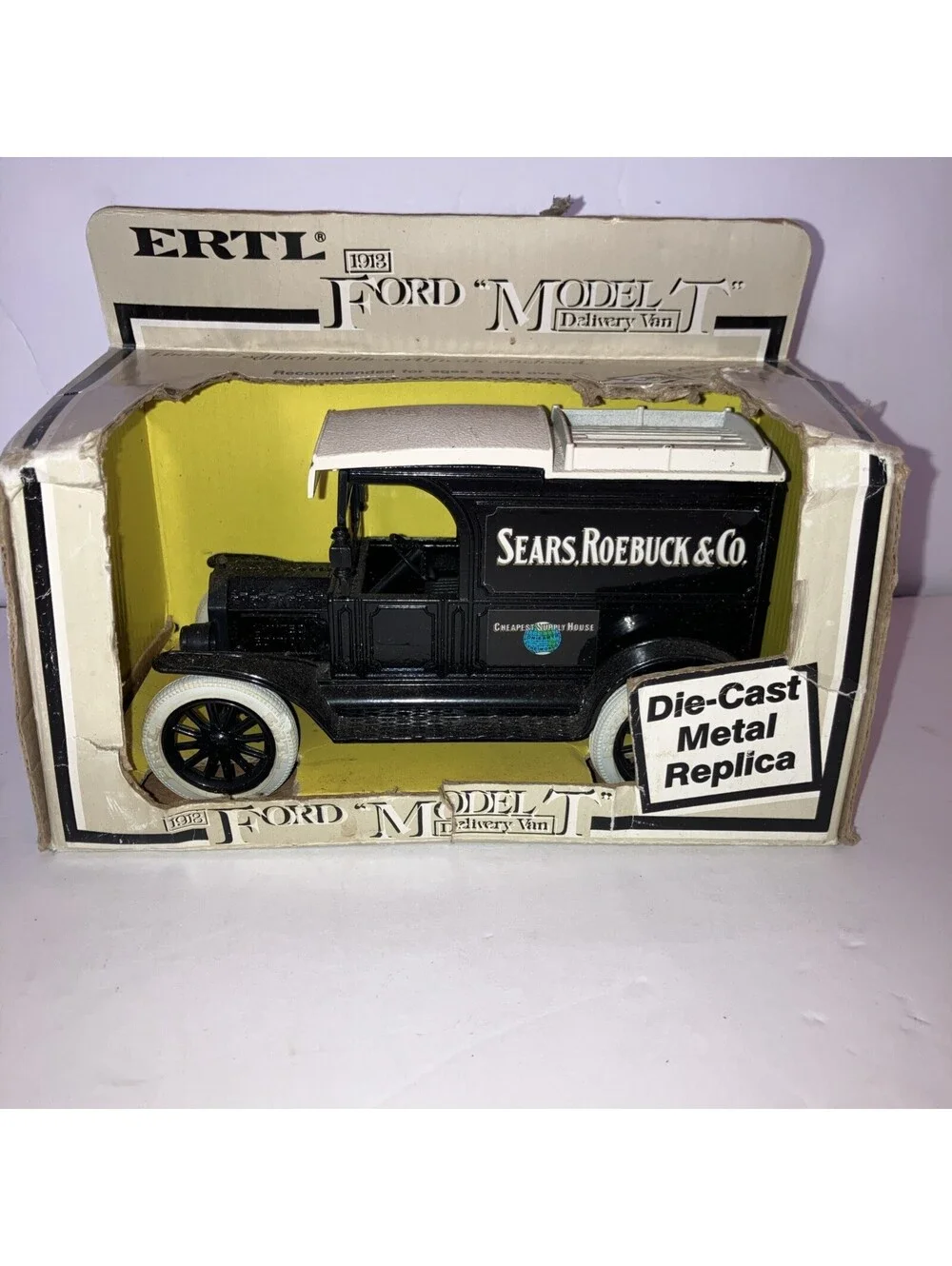VINTAGE 1990 Ertl -1913 Ford Model T Delivery Van Sears Roebuck &Co NEW